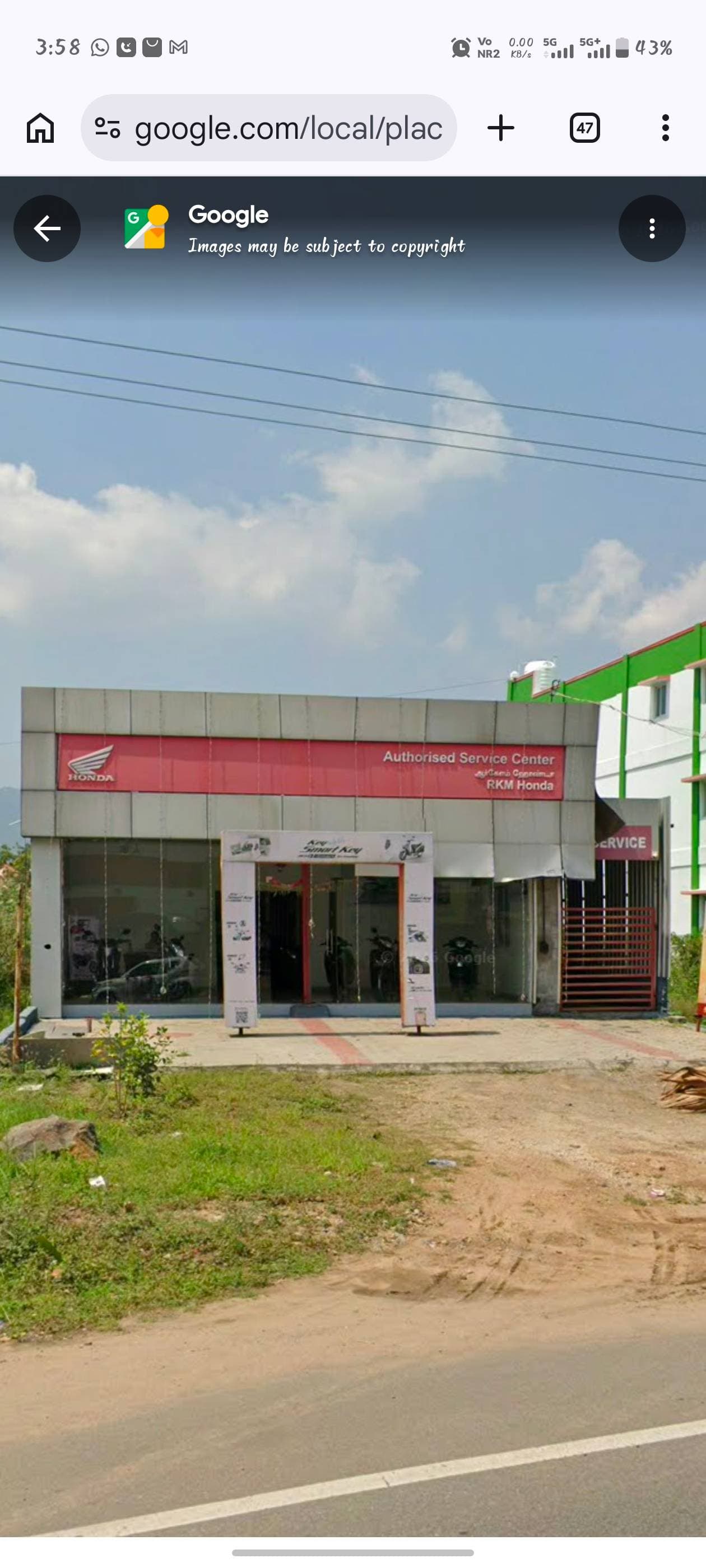 RKM HONDA - AMMAPETTAI